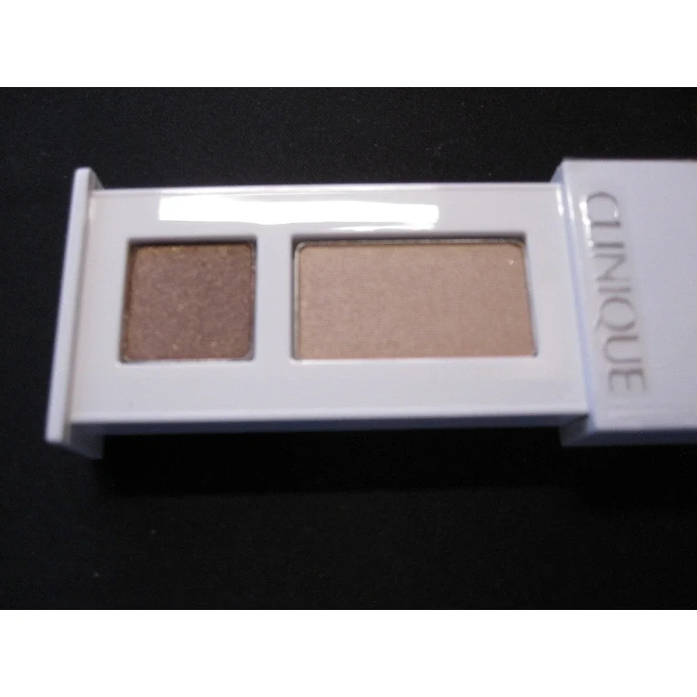 NEW Clinique 01 Like Mink Duo All about Shadow Duo Brown and Tan Sparkle Beauty!